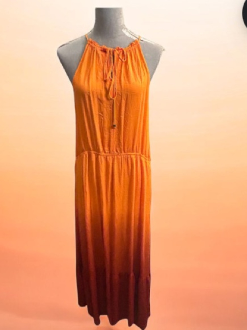 Knox Rose Orange Smocked Casual dress